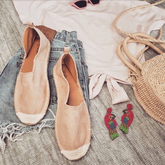 🆕️//The Cheri// blush espadrille flat - Picture 2 of 5